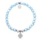 HELP by TJ Fire and Rescue Charm with Blue Selenite Charity Bracelet