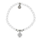 HELP by TJ Fire and Rescue Charm with White Cats Eye Charity Bracelet