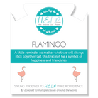 HELP by TJ Flamingo Charm with Aqua Cats Eye Charity Bracelet