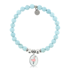 HELP by TJ Flamingo Charm with Larimar Magnesite Charity Bracelet