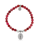 HELP by TJ Flip Flop Charm with Cranberry Jasper Charity Bracelet