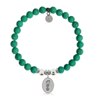 HELP by TJ Flip Flop Charm with Green Howlite Charity Bracelet