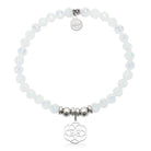 HELP by TJ Forever Connected Charm with Whites Crystal Charity Bracelet
