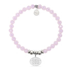 HELP by TJ Friends Cutout Charm with Pink Crystal Charity Bracelet