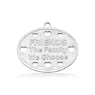 HELP by TJ Friends Cutout Charm with White Cats Eye Charity Bracelet
