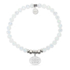 HELP by TJ Friends Cutout Charm with White Crystal Charity Bracelet