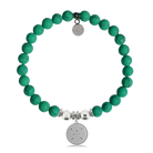 HELP by TJ Friendship Arrows Charm with Green Howlite Charity Bracelet