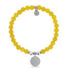 HELP by TJ Friendship Arrows Charm with Yellow Agate Charity Bracelet