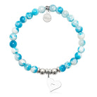 HELP by TJ Friendship Heart Charm with Peppermint Jade Charity Bracelet