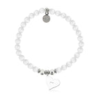 HELP by TJ Friendship Heart Charm with White Cats Eye Charity Bracelet