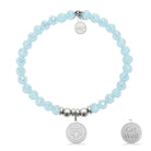 HELP by TJ Get Well Charm with Aqua Crystal Charity Bracelet