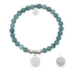 HELP by TJ Get Well Charm with Mountain Blue Jade Charity Bracelet