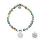 HELP by TJ Get Well Charm with Pastel Magnesite Charity Bracelet