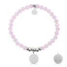 HELP by TJ Get Well Charm with Pink Crystal Charity Bracelet