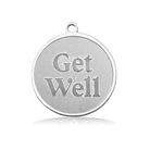 HELP by TJ Get Well Charm with Purple Cats Eye Charity Bracelet