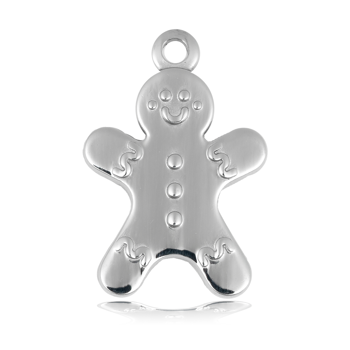 HELP by TJ Gingerbread Man Charm with Caribbean Jade Charity Bracelet