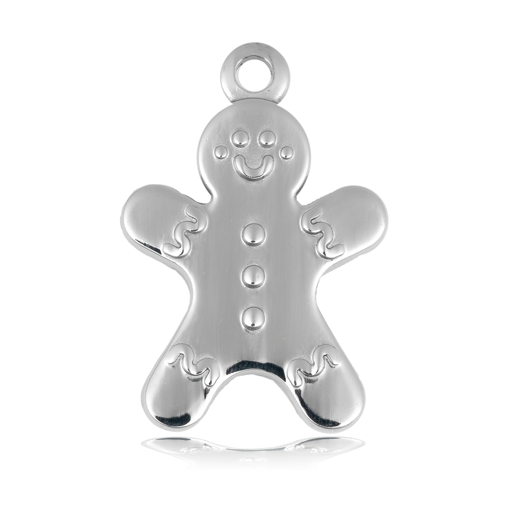 HELP by TJ Gingerbread Man Charm with Multi Agate Charity Bracelet