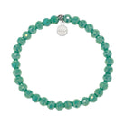 HELP by TJ Good Fortune Stacker Bracelet with Green Crystal Beads