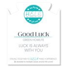 HELP by TJ Good Luck Stacker with Green Howlite