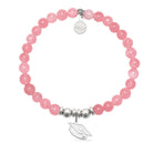 HELP by TJ Grad Cap Charm with Cherry Jade Charity Bracelet