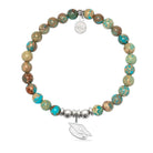 HELP by TJ Grad Cap Charm with Turquoise Jasper Charity Bracelet
