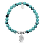 HELP by TJ Guardian Charm with Blue Zebra Jade Charity Bracelet