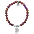 HELP by TJ Guardian Charm with Purple Earth Quartz Charity Bracelet