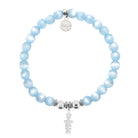 HELP by TJ Happy Birthday Charm with Blue Selenite Charity Bracelet