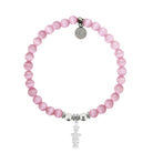 HELP by TJ Happy Birthday Charm with Pink Cats Eye Charity Bracelet