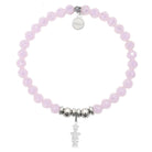 HELP by TJ Happy Birthday Charm with Pink Crystal Charity Bracelet