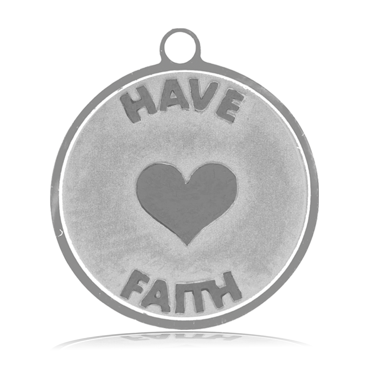 HELP by TJ Have Faith Charm with Grey Opalescent Charity Bracelet