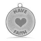 HELP by TJ Have Faith Charm with Grey Opalescent Charity Bracelet