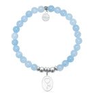 HELP by TJ Healing Heros Charm with Light Blue Quartz Charity Bracelet