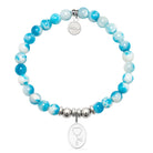 HELP by TJ Healing Heros Charm with Peppermint Jade Charity Bracelet