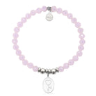 HELP by TJ Healing Heros Charm with Pink Crystal Charity Bracelet