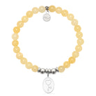 HELP by TJ Healing Heros Charm with Yellow Jade Charity Bracelet