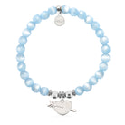 HELP by TJ Heart and Arrow Charm with Blue Selenite Charity Bracelet