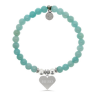 HELP by TJ Hero Charm with Baby Blue Quartz Charity Bracelet