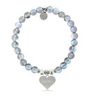 HELP by TJ Hero Charm with Grey Opalescent Charity Bracelet