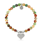 HELP by TJ Hero Charm with Multi Agate Charity Bracelet