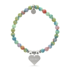 HELP by TJ Hero Charm with Pastel Jade Charity Bracelet