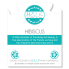 HELP by TJ Hibiscus Charm with Blue Selenite Charity Bracelet