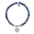 HELP by TJ Hibiscus with Royal Blue Jasper Charity Bracelet