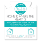 HELP by TJ Home Heart Charm with Aqua Cats Eye Charity Bracelet