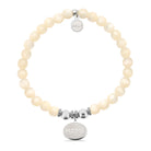 HELP by TJ Home Heart Charm with Natural Selenite Charity Bracelet