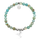 HELP by TJ Hummingbird Charm with Multi Amazonite Charity Bracelet
