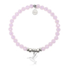 HELP by TJ Hummingbird Charm with Pink Crystal Charity Bracelet