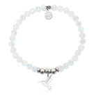 HELP by TJ Hummingbird Charm with White Crystal Charity Bracelet