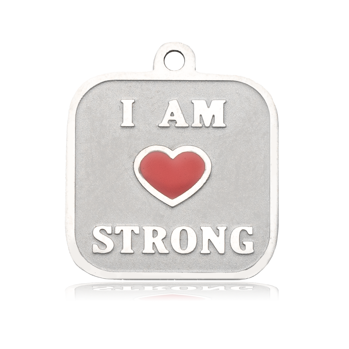 HELP by TJ I am Strong Charm with Azure Blue Jade Charity Bracelet