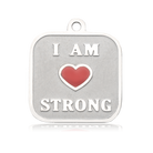 HELP by TJ I am Strong Charm with Blue Zebra Jade Charity Bracelet